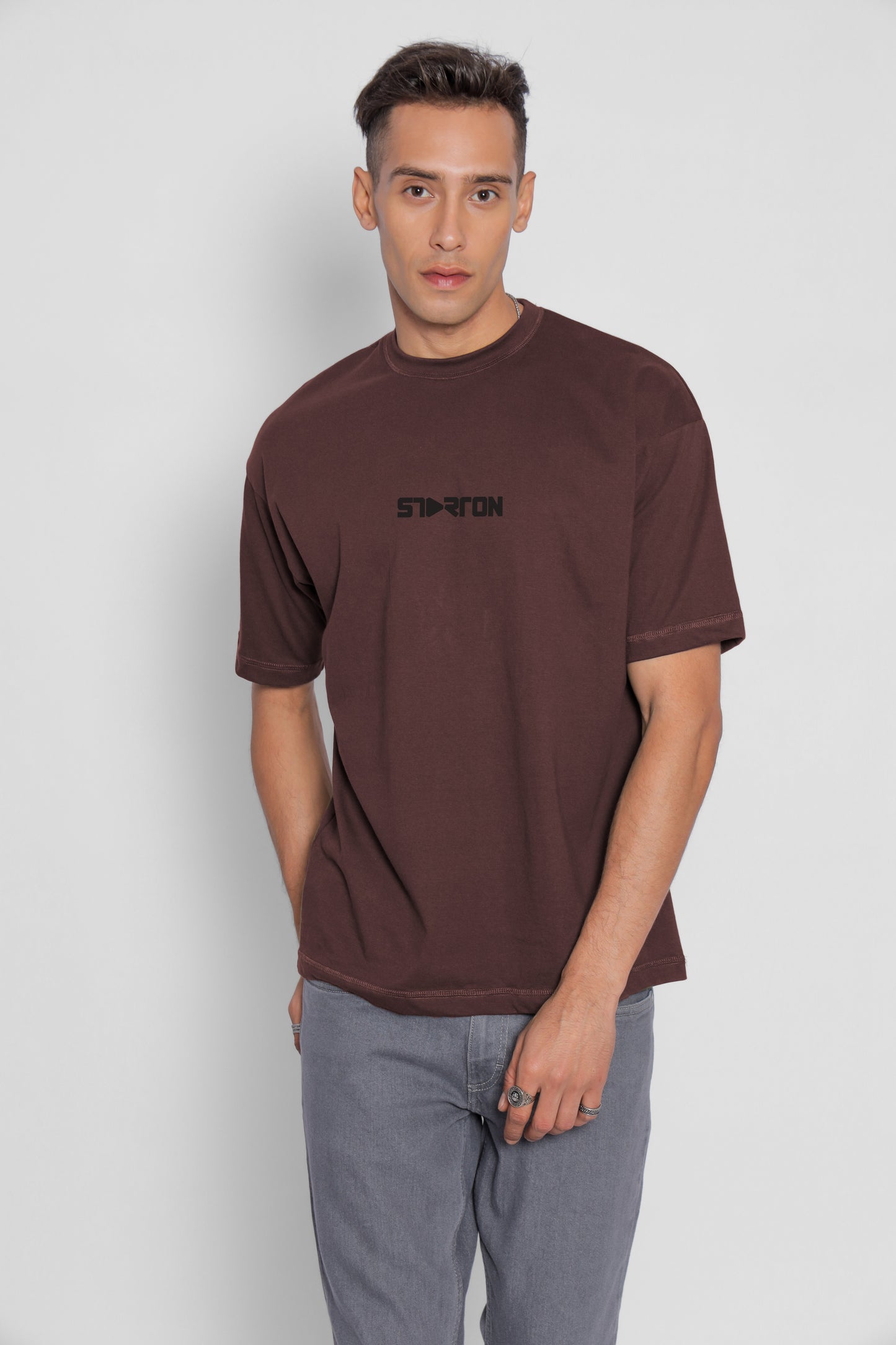 Starton Apparel 100% Cotton Oversize Loose Fit Drop Shoulder Cyber City Print