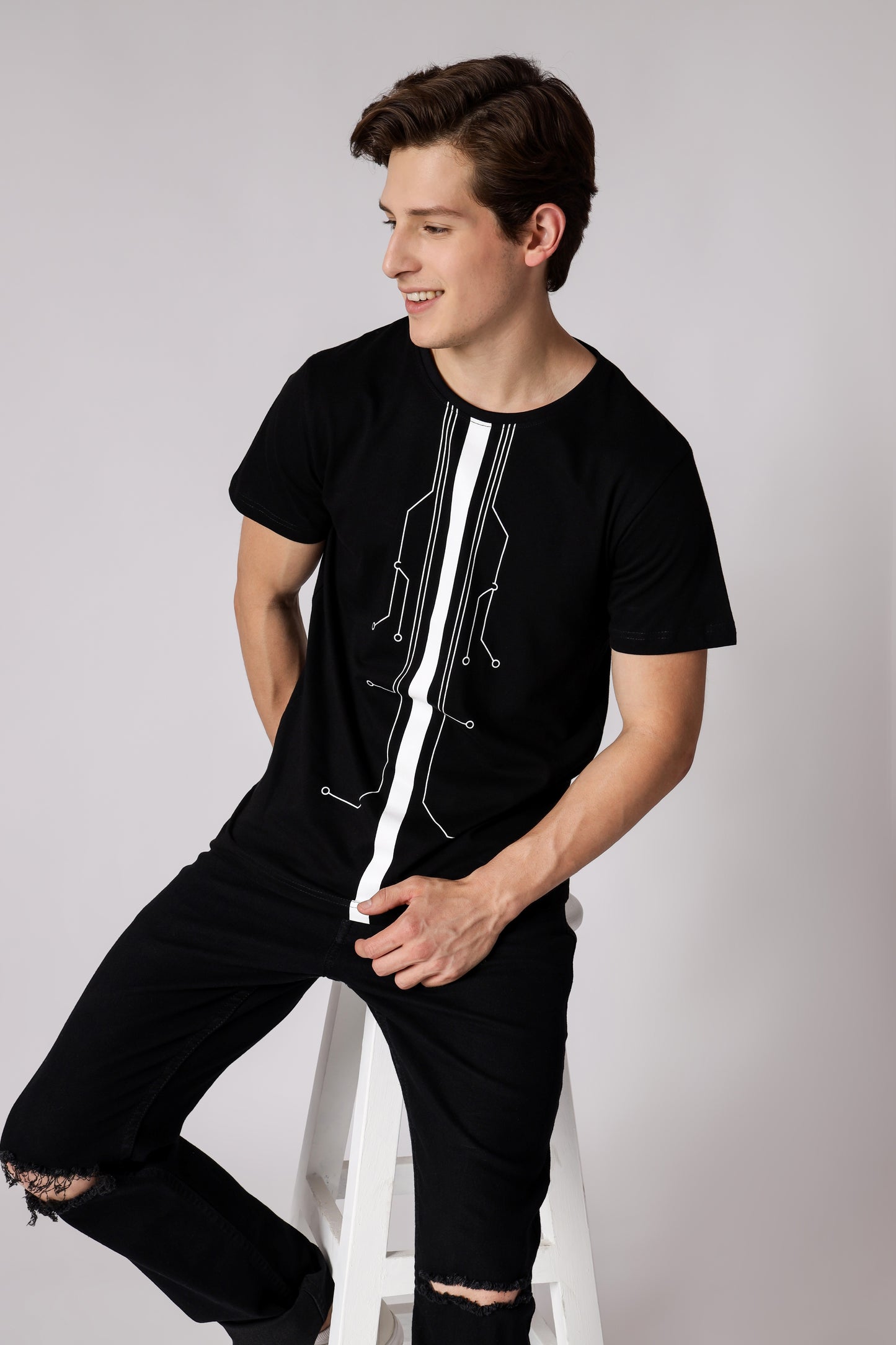 Starton Apparel Men's Regular Fit Round Neck Half Sleeved Comfortable T-Shirt Midway (STM-013)