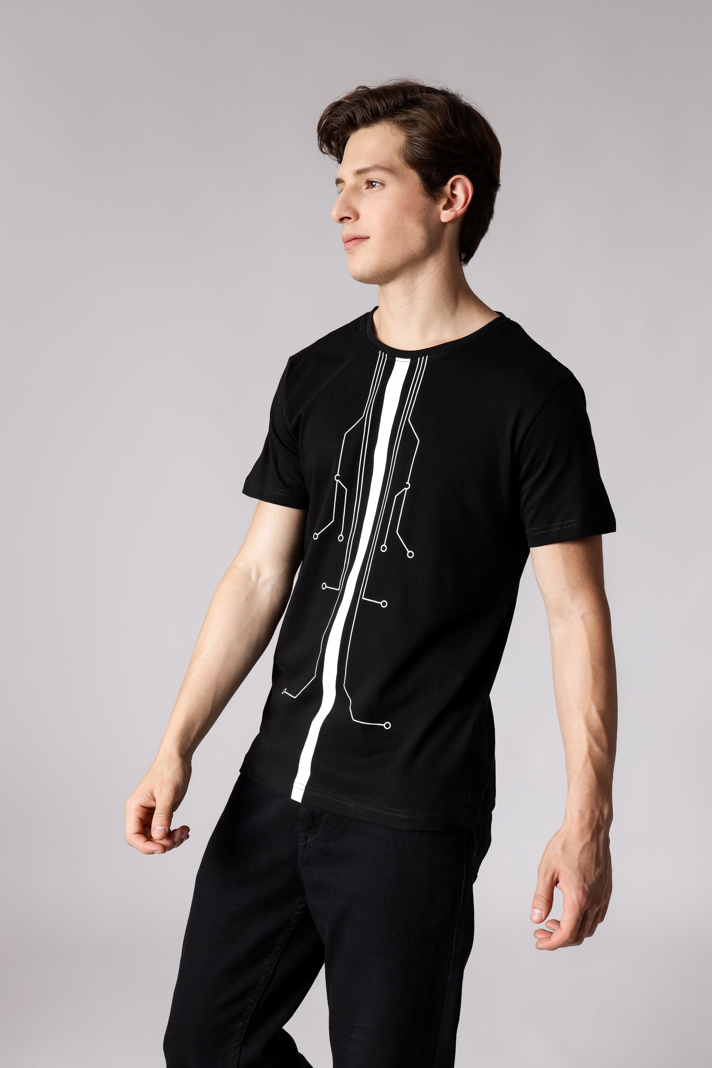 Starton Apparel Men's Regular Fit Round Neck Half Sleeved Comfortable T-Shirt Midway (STM-013)