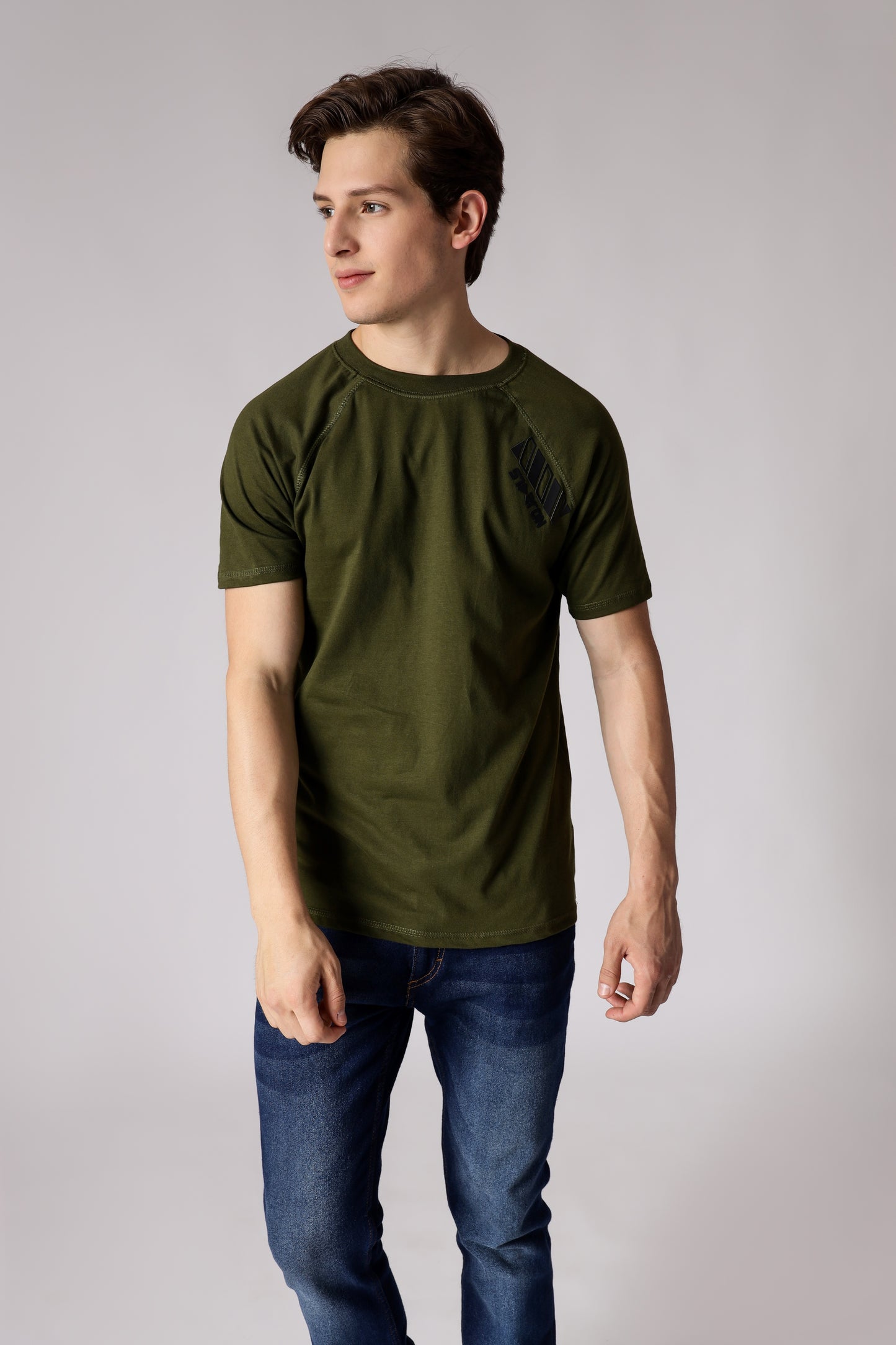 Starton Apparel Smart Slim Fit pre Combed Cotton (Bio-Washed) 180 GSM Short Sleeve T Shirt for Men (STM-007)