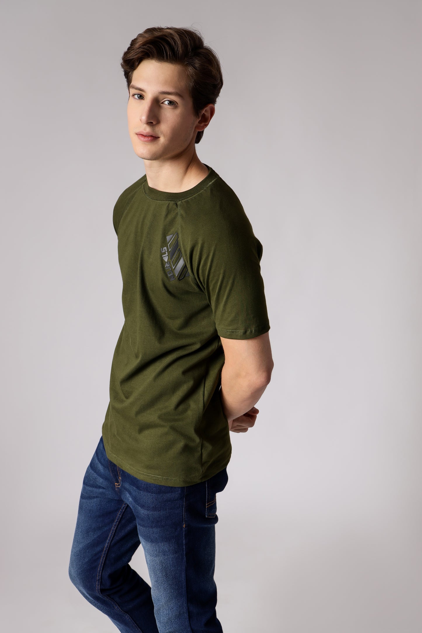 Starton Apparel Smart Slim Fit pre Combed Cotton (Bio-Washed) 180 GSM Short Sleeve T Shirt for Men (STM-007)
