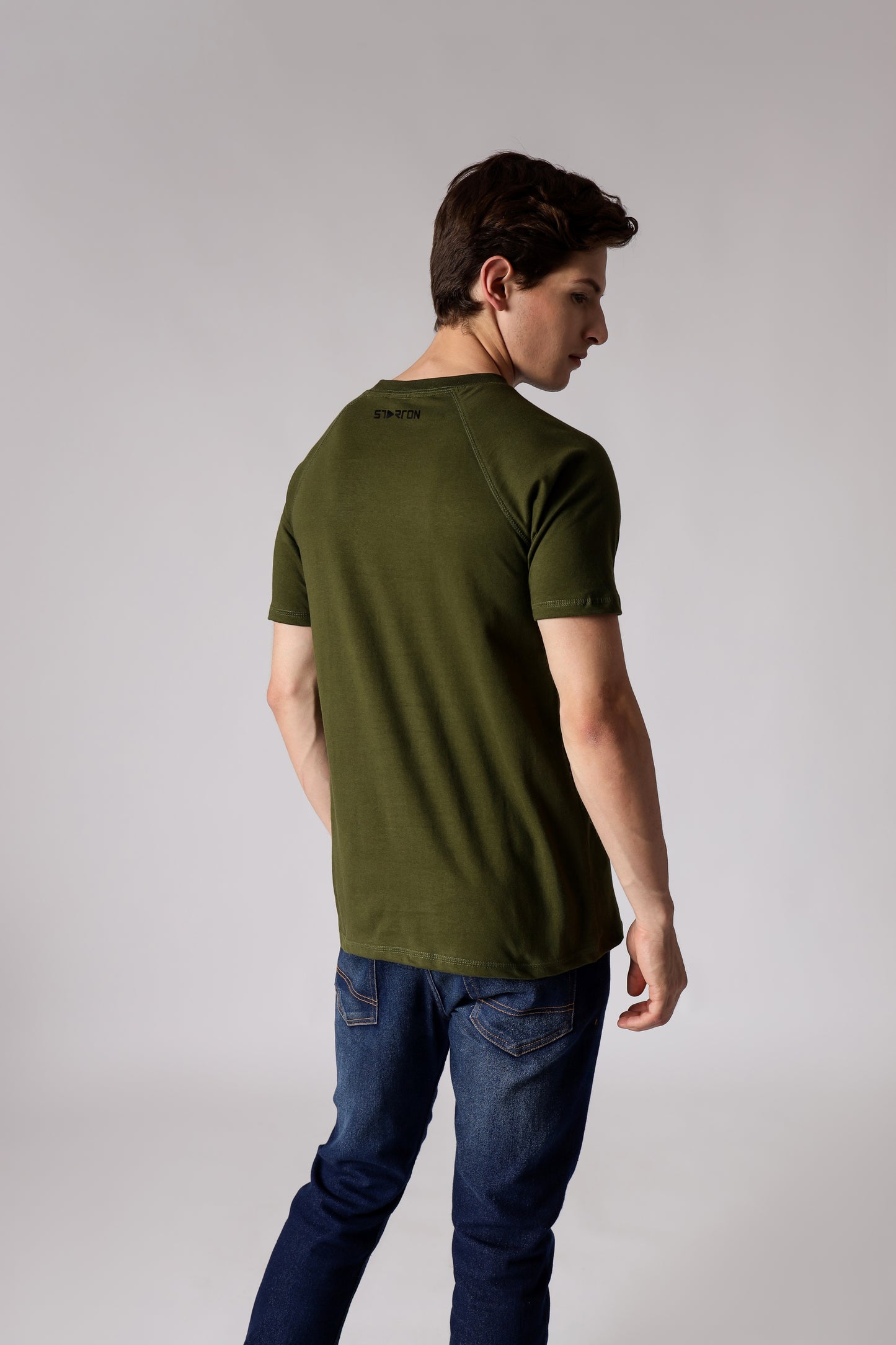 Starton Apparel Smart Slim Fit pre Combed Cotton (Bio-Washed) 180 GSM Short Sleeve T Shirt for Men (STM-007)
