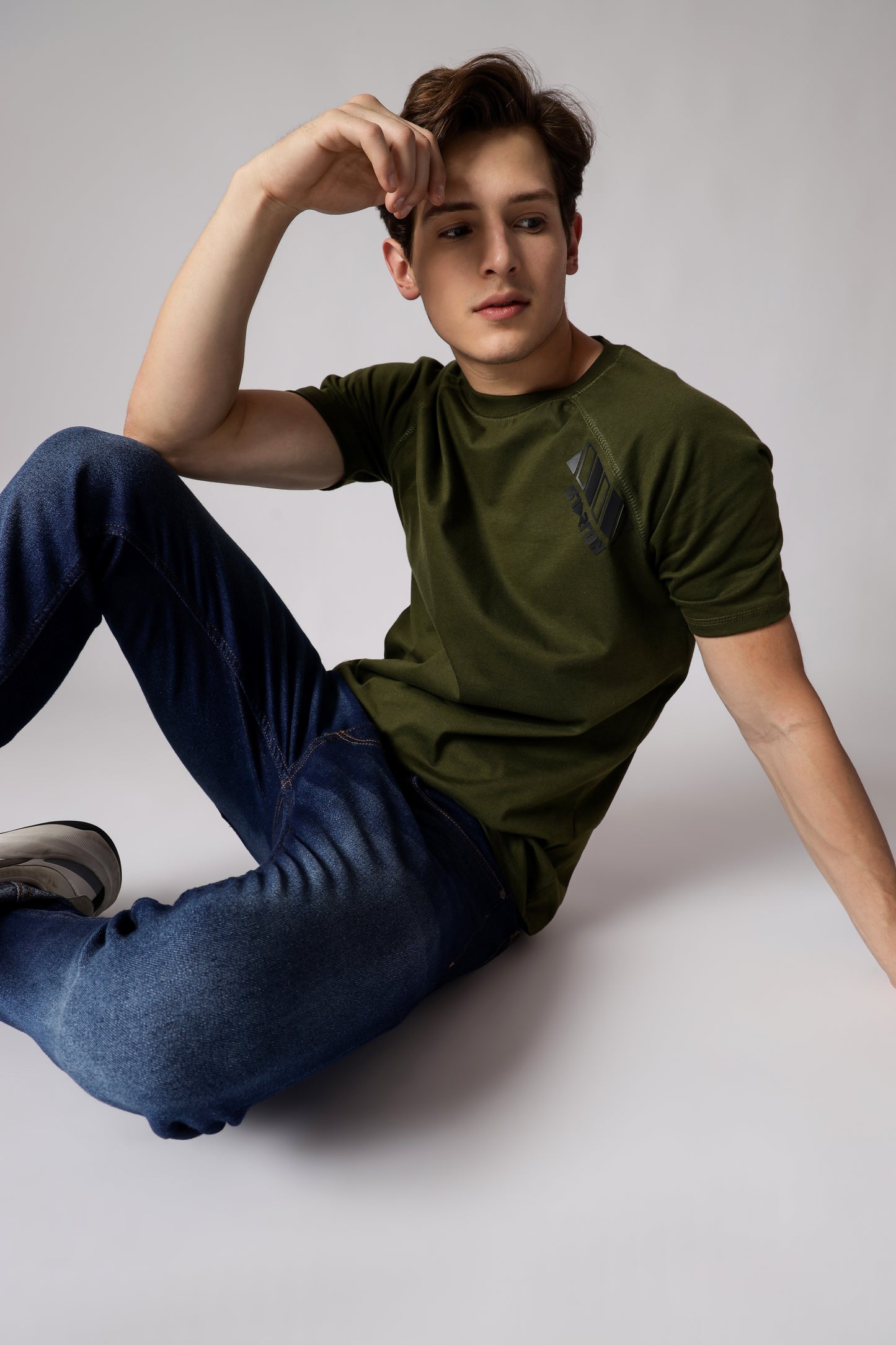 Starton Apparel Smart Slim Fit pre Combed Cotton (Bio-Washed) 180 GSM Short Sleeve T Shirt for Men (STM-007)