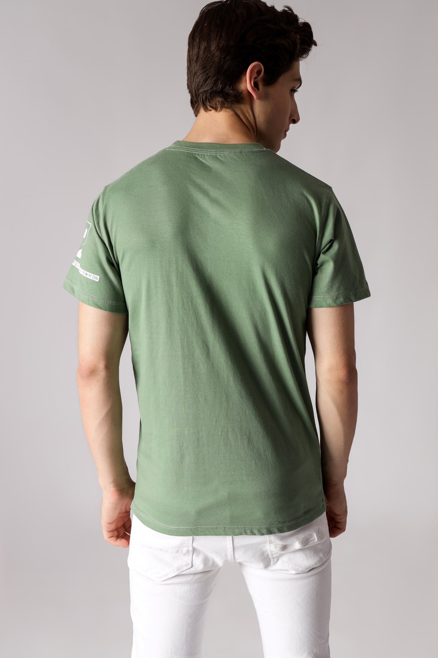 Starton Apparel Men's Regular Fit Round Neck Half Sleeved T-Shirt AI H-Chip (STM-016 Mint Green)