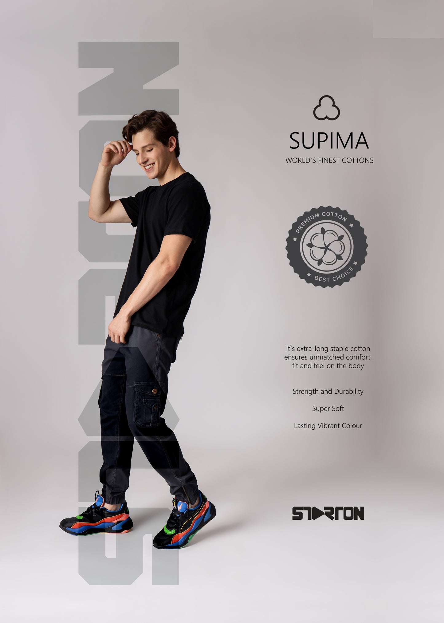 Starton Apparel Men's Supima Cotton Regular Fit T-Shirt