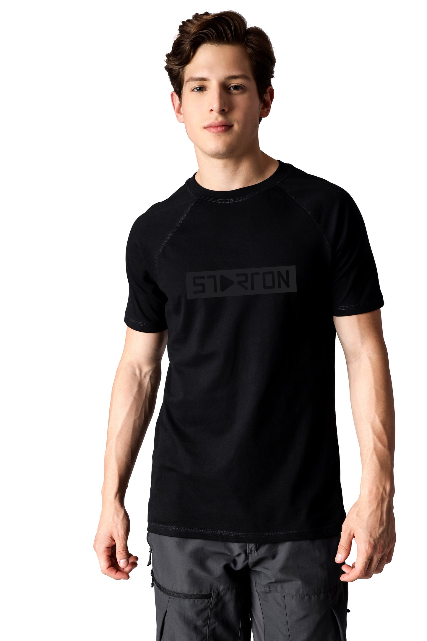 Starton Apparel Men's Round Neck T-Shirt Pure Pre Combed Cotton Bio-Washed Solid Color (STM-004)