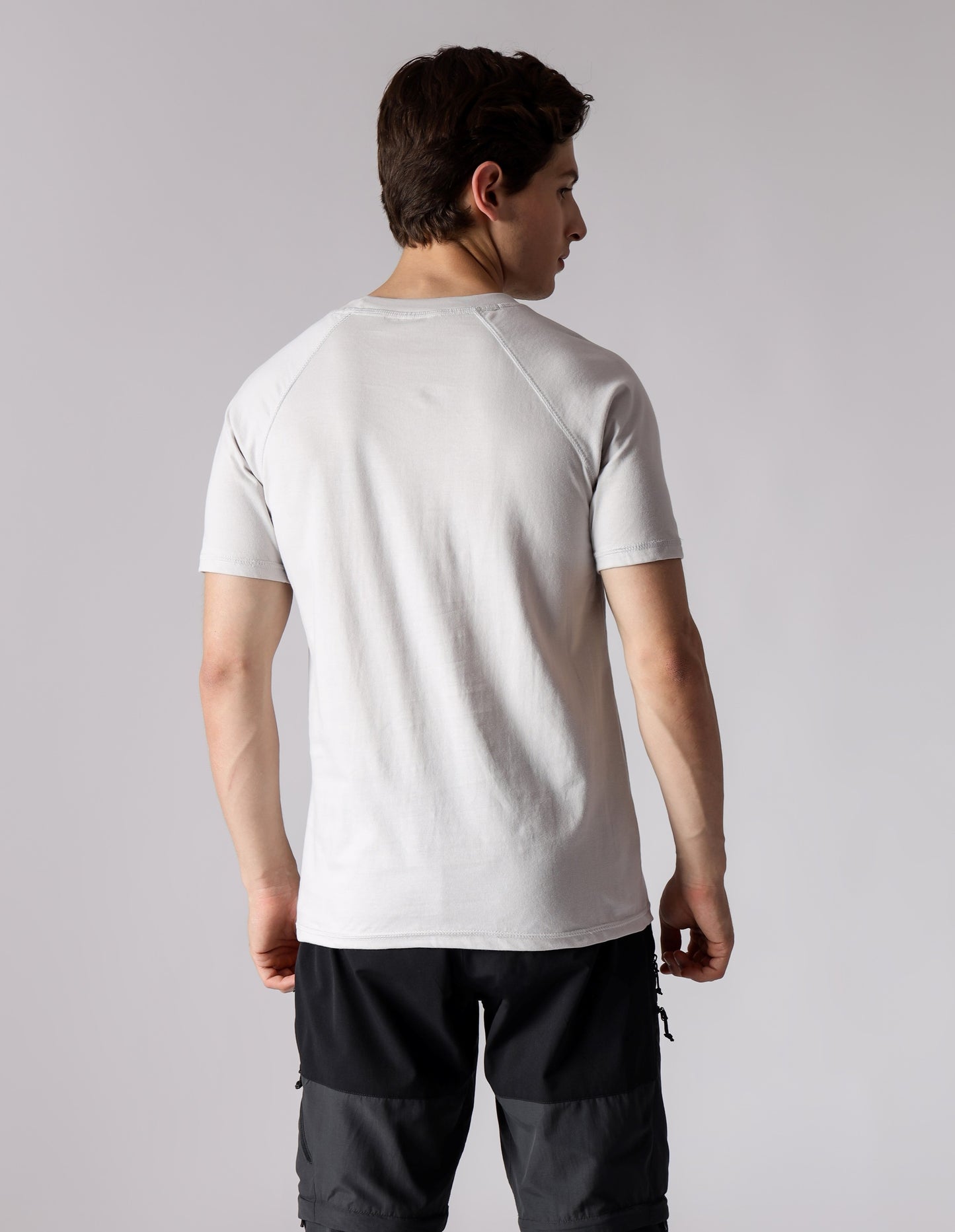 Starton Apparel Crew Neck Raglan Sleeve T-Shirt Pure Pre Combed Cotton Bio-Washed Alpha Print (STM-015)