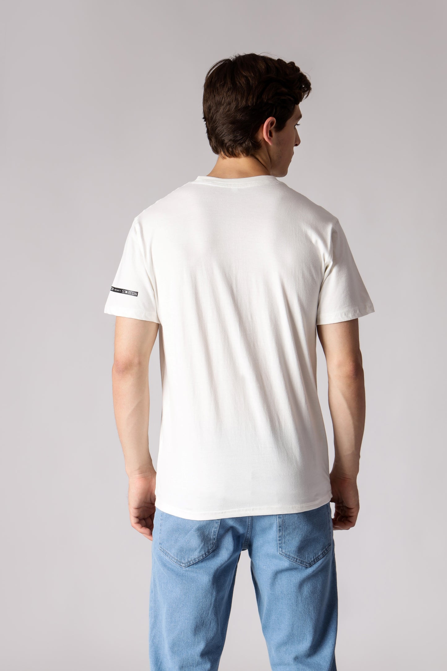 Starton Apparel Regular Fit 100% Cotton Futuristic Yin-Yang T-Shirt