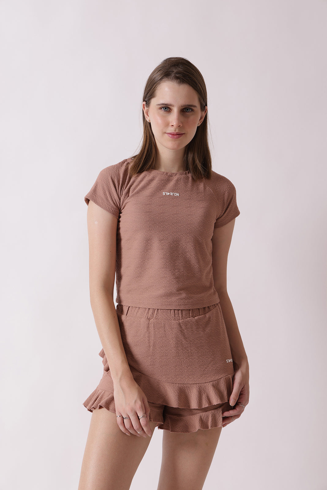 Starton Apparel Trendy Women's Boat Neck Top Fancy Lycra Stylish Western Co-Ord Set for Women