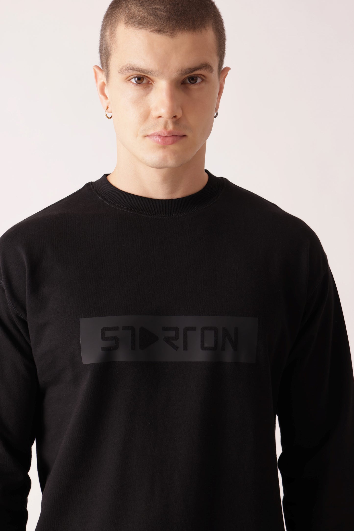 Starton Apparel Pure Cotton Terry 280GSM Black Oversized Sweatshirt