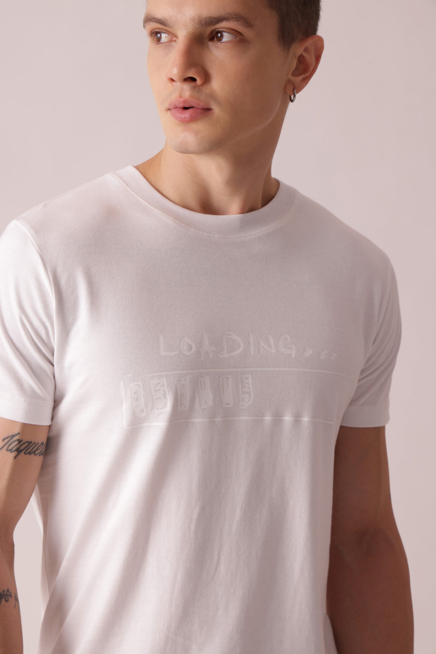 Starton Apparel Men's Crew Neck Pure Cotton 220GSM Regular Fit White T-Shirt