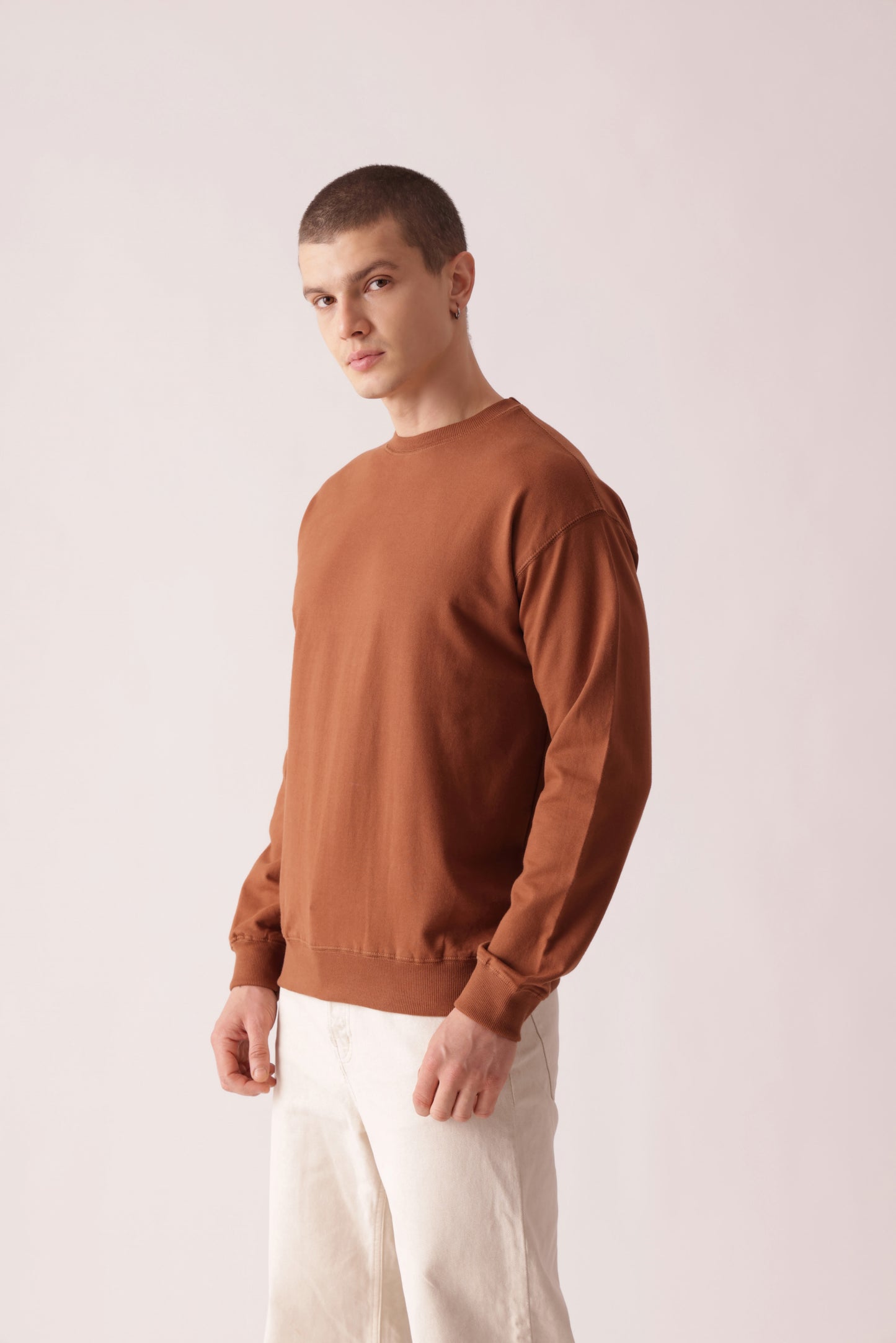 Starton Apparel Pure Cotton Terry 280GSM Brown Oversized Sweatshirt