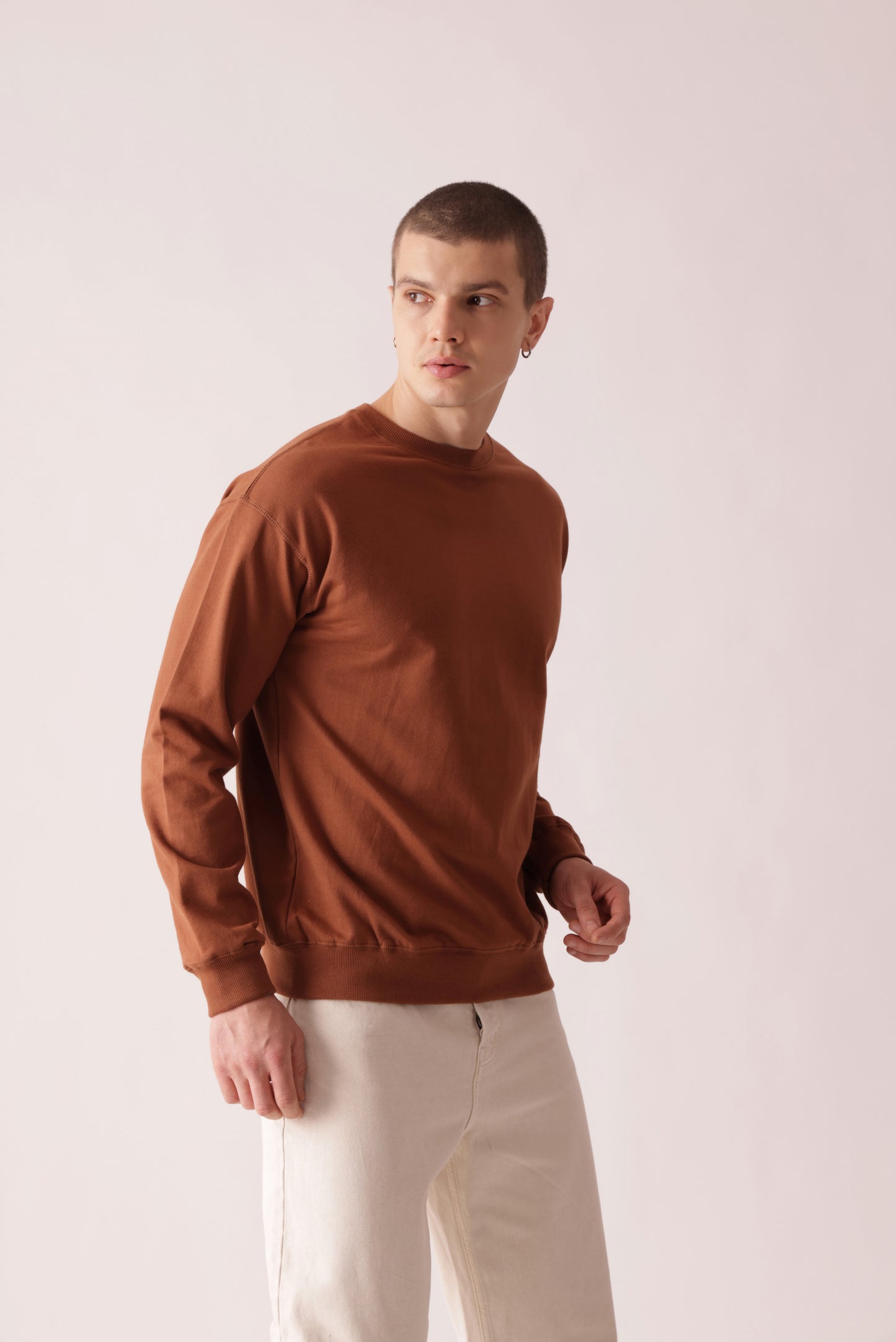 Starton Apparel Pure Cotton Terry 280GSM Brown Oversized Sweatshirt