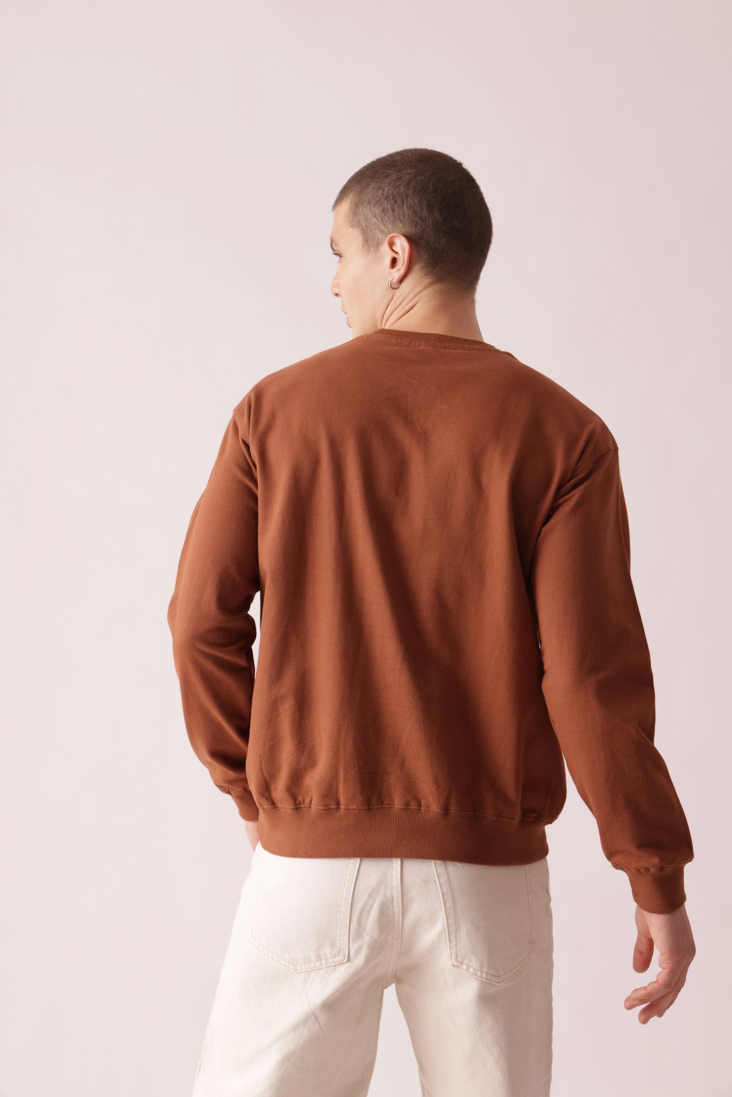 Starton Apparel Pure Cotton Terry 280GSM Brown Oversized Sweatshirt