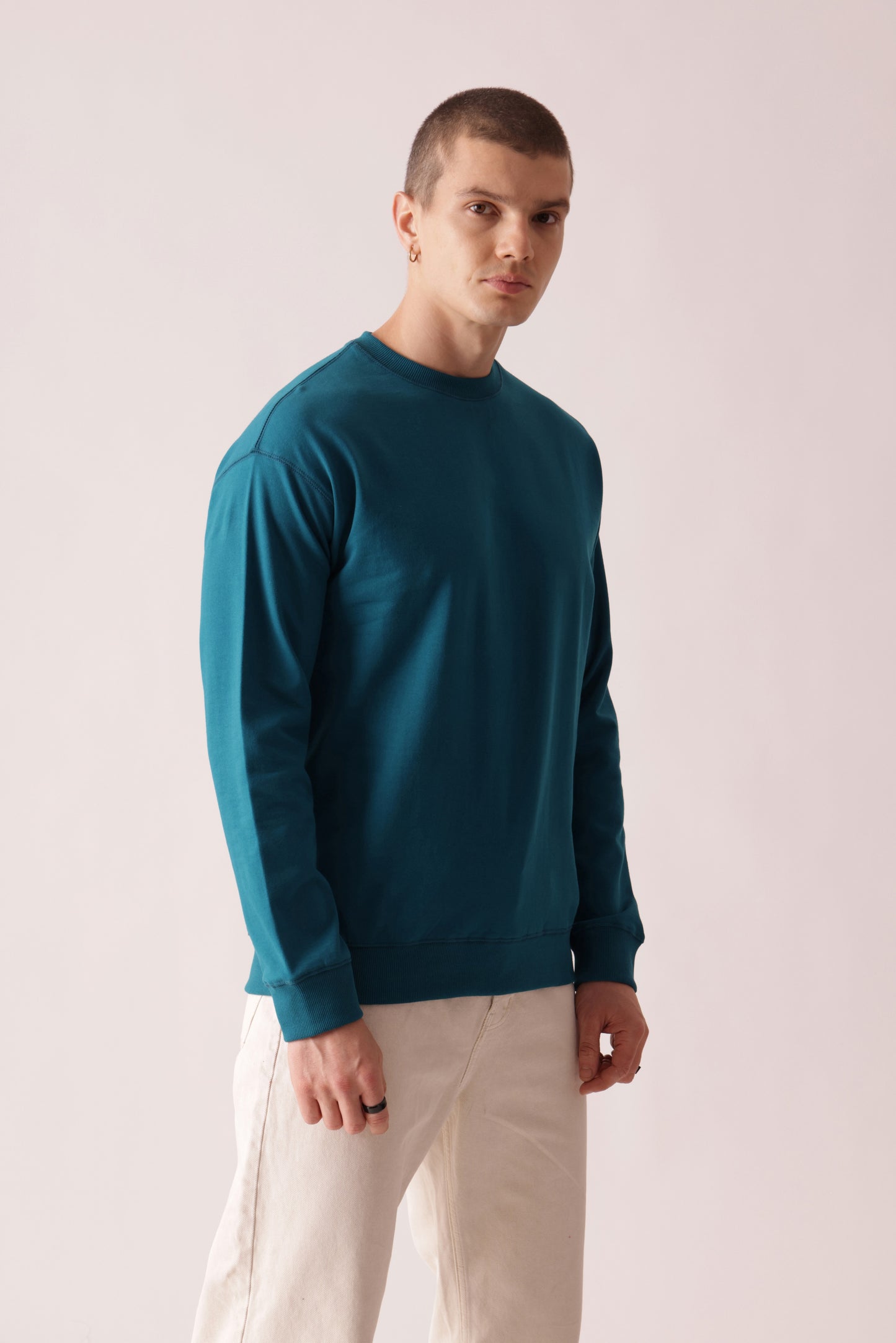 Starton Apparel Pure Cotton Terry 280GSM Teal Blue Oversized Sweatshirt