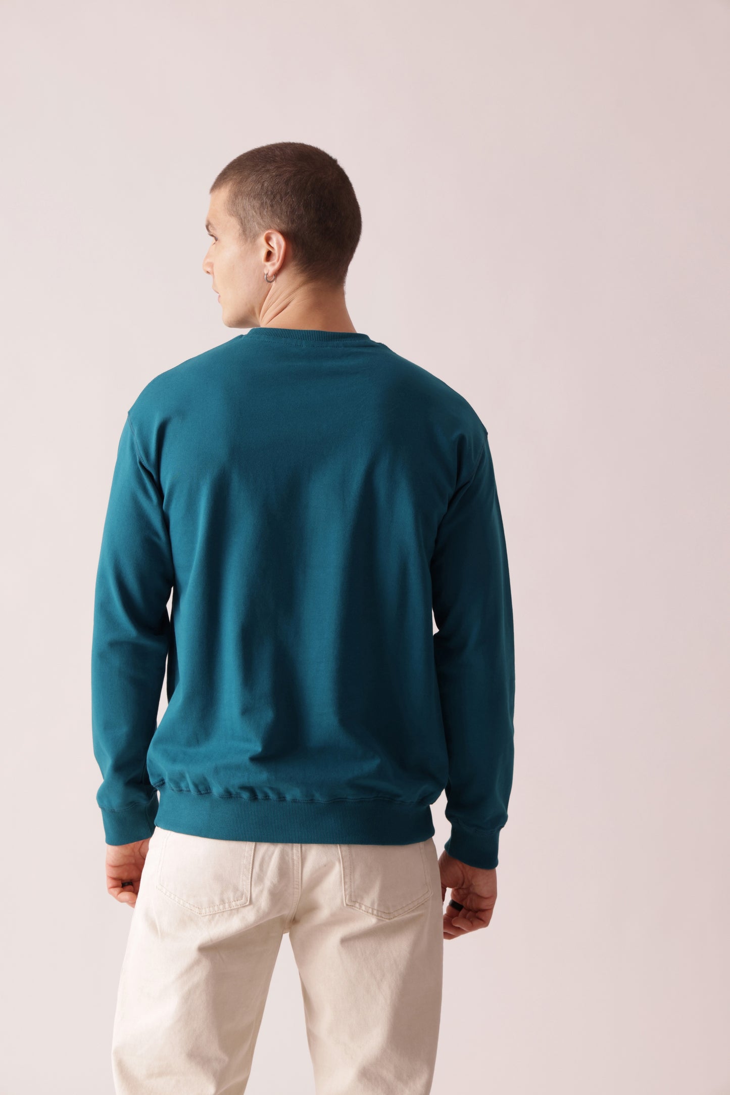 Starton Apparel Pure Cotton Terry 280GSM Teal Blue Oversized Sweatshirt