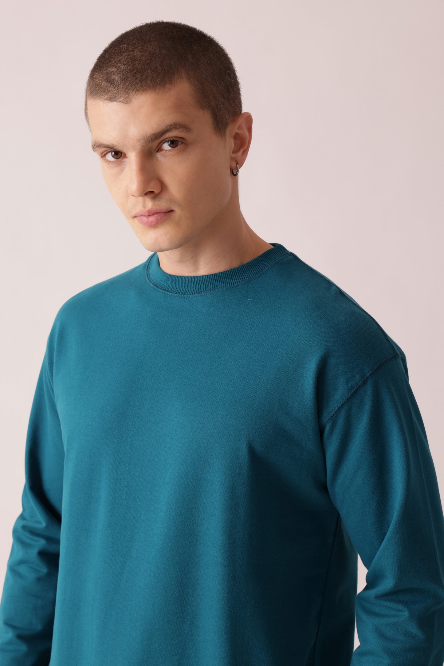 Starton Apparel Pure Cotton Terry 280GSM Teal Blue Oversized Sweatshirt