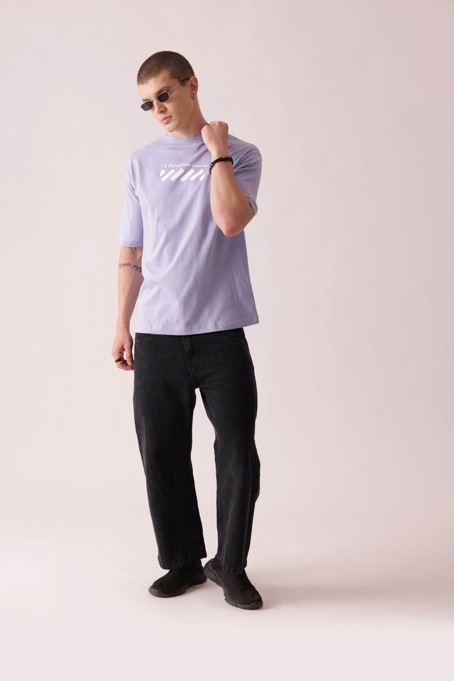 Starton Apparel Cotton Drop Shoulder Oversized Back Front Printed 220GSM
