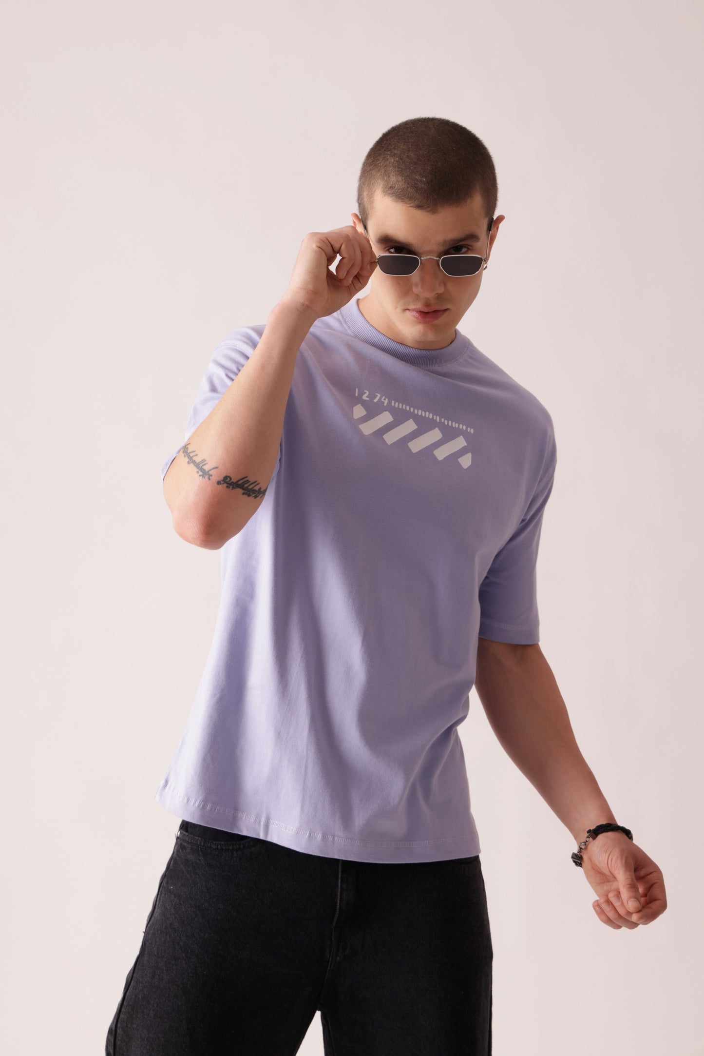 Starton Apparel Cotton Drop Shoulder Oversized Back Front Printed 220GSM