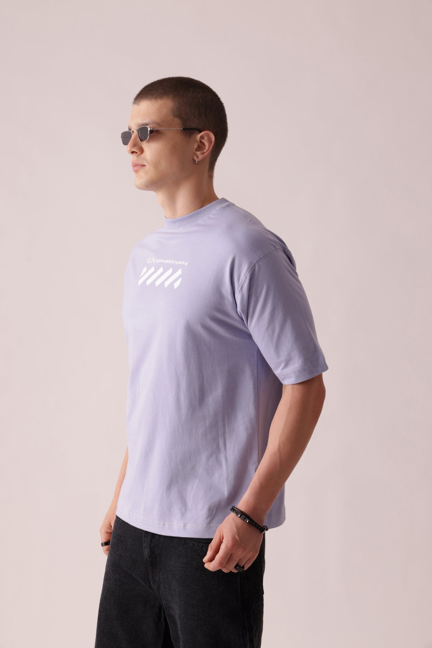 Starton Apparel Cotton Drop Shoulder Oversized Back Front Printed 220GSM