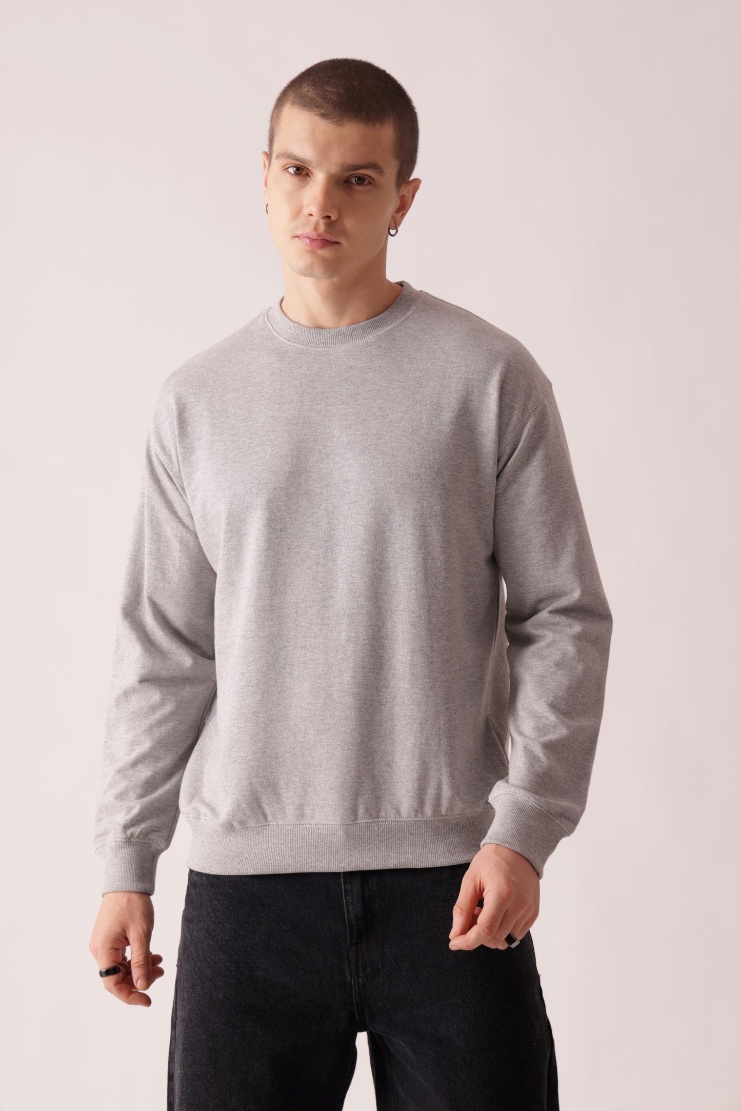 Starton Apparel Pure Cotton Terry 280GSM Grey Oversized Sweatshirt