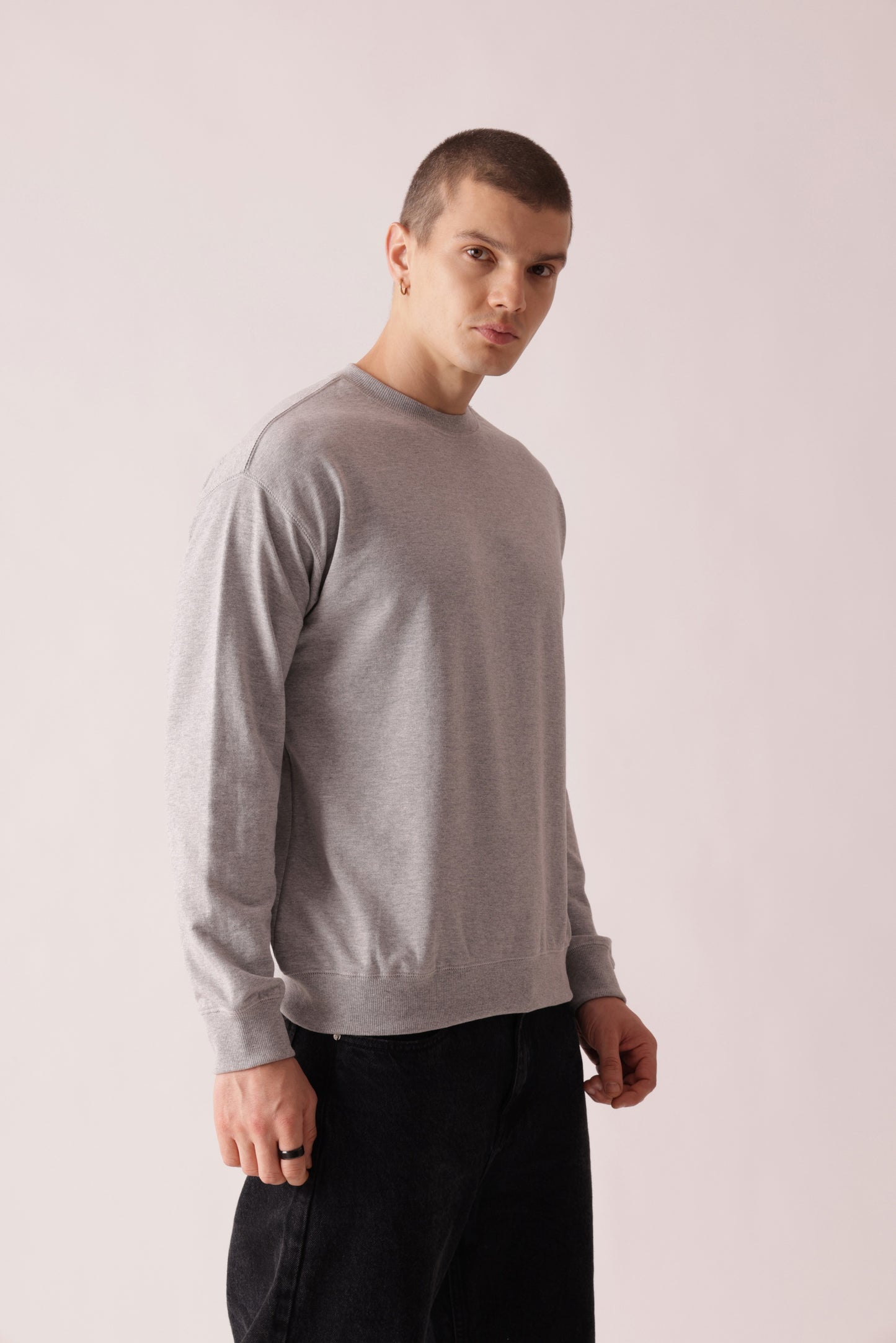 Starton Apparel Pure Cotton Terry 280GSM Grey Oversized Sweatshirt