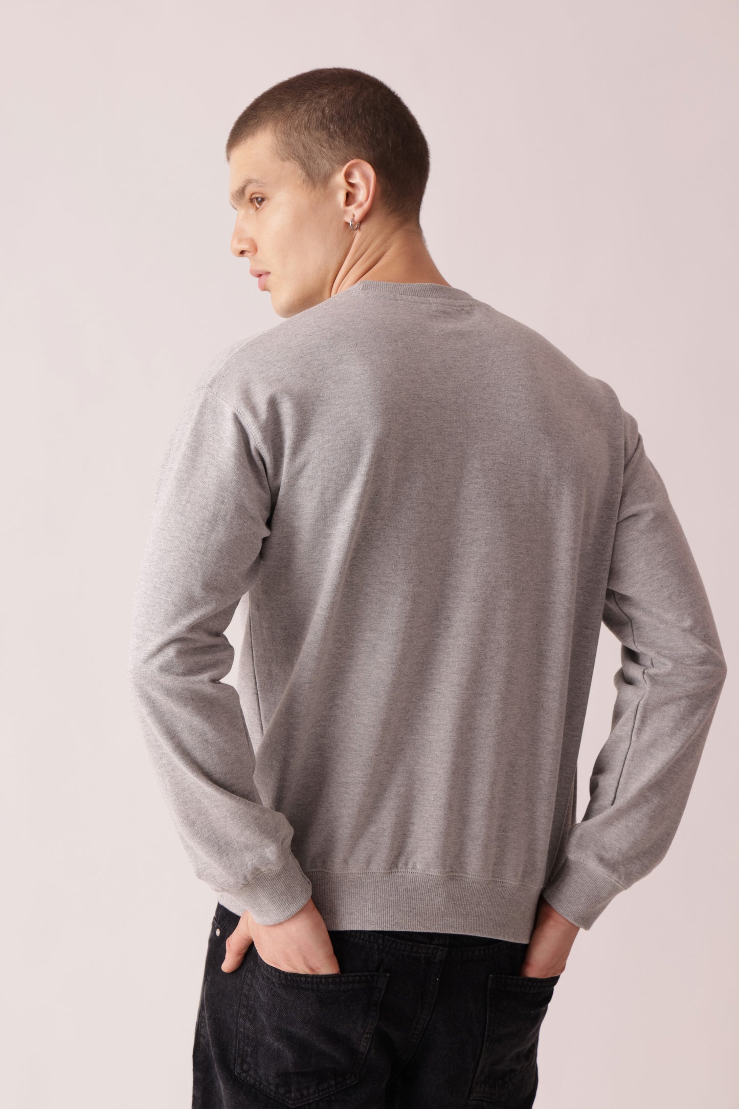 Starton Apparel Pure Cotton Terry 280GSM Grey Oversized Sweatshirt