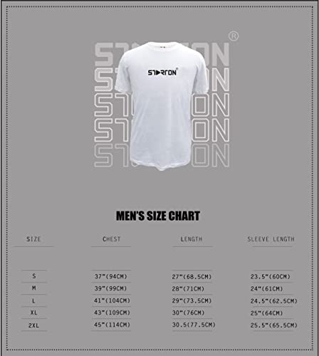 Starton Men's Round Neck T-Shirt Short Sleeve 3D Print Level Up (STM-011)