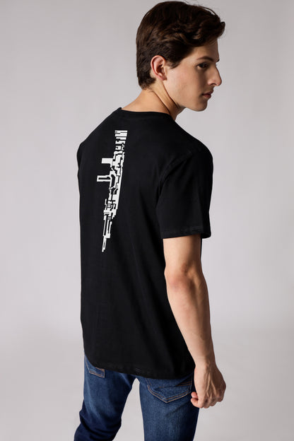 Starton Apparel Men's Round Neck T-Shirt Combed Cotton Bio-Washed 180 GSM Gamer 60FPS (STM-015)
