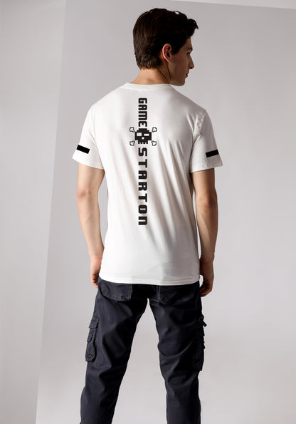 Starton Apparel Men's Regular Fit T-Shirt 100% Cotton 220 GSM Game Over (STM-026)