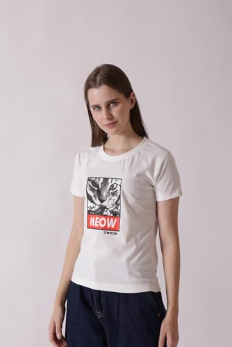 Starton Apparel Women's Regular Fit Round Neck T-Shirt for Women