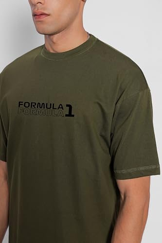 Starton Apparel Unisex Cotton T-Shirt from ula 1 Supercar Graphic Print Oversized Fit