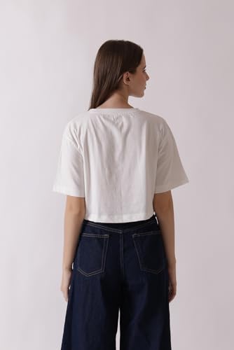 Starton Apparel Oversized Crop Top for Women | Oversized Cropped T-Shirts Printed T-Shirt