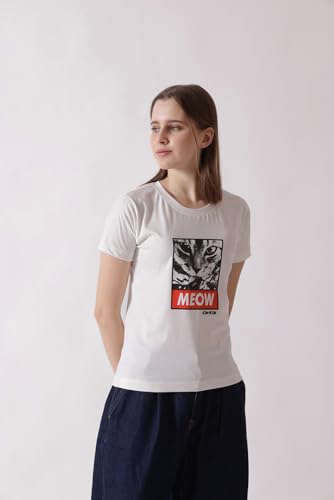 Starton Apparel Women's Regular Fit Round Neck T-Shirt for Women