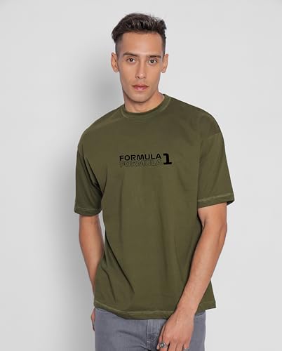 Starton Apparel Unisex Cotton T-Shirt from ula 1 Supercar Graphic Print Oversized Fit