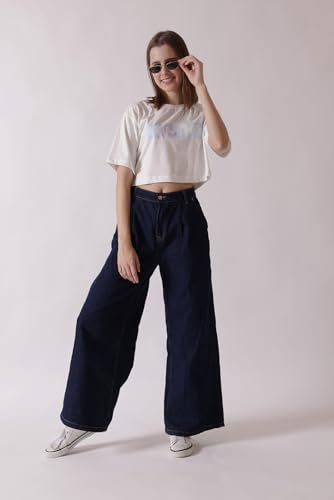 Starton Apparel Oversized Crop Top for Women | Oversized Cropped T-Shirts Printed T-Shirt