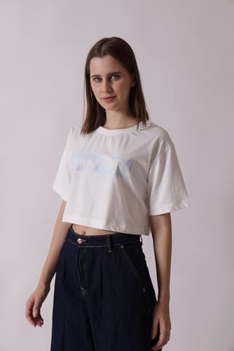 Starton Apparel Oversized Crop Top for Women | Oversized Cropped T-Shirts Printed T-Shirt