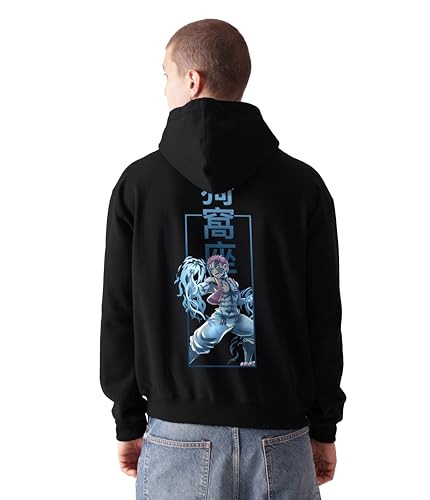 Starton Apparel Anime Demon Infinity Castle Arc Yoriichi Tanjiro Zenitsu Akaza Upper Rank Fleece Hoodie for Men and Women Unisex Cottonblend 350GSM