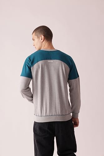 Starton Apparel Crew Neck Sweatshirt for Men 100% Cotton Terry 280GSM Heavy French Terry Dual Tone