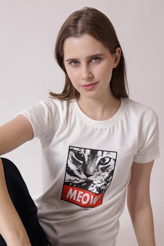Starton Apparel Women's Regular Fit Round Neck T-Shirt for Women