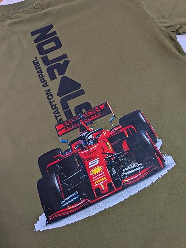 Starton Apparel Unisex Cotton T-Shirt from ula 1 Supercar Graphic Print Oversized Fit