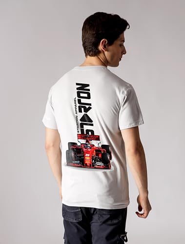 Starton Apparel Men's Cotton T-Shirt Supercar Superbike Graphic Print Regular Fit