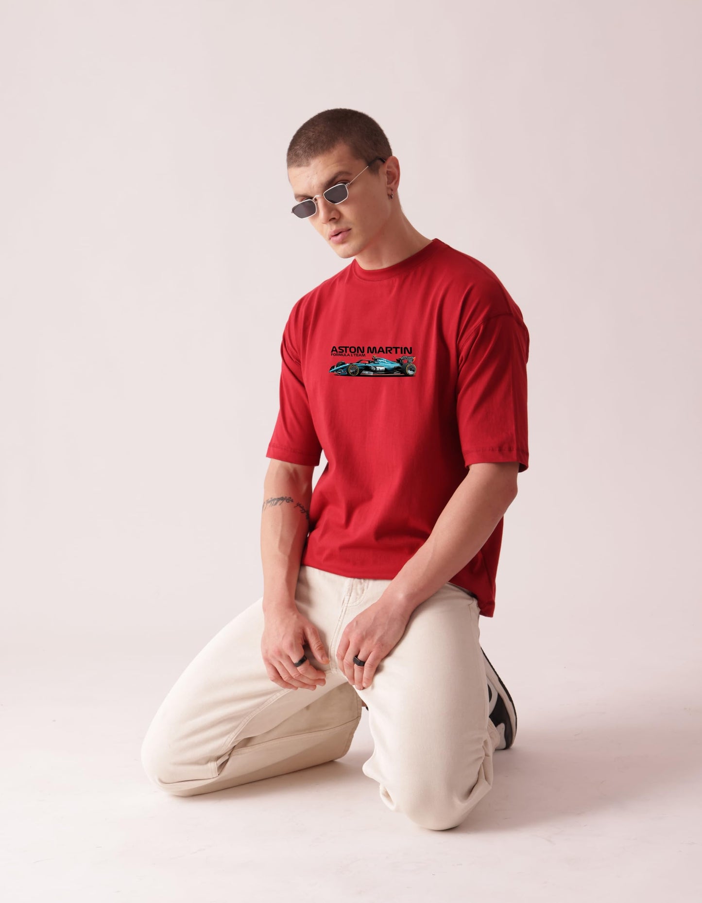Starton Apparel Unisex Cotton T-Shirt from ula 1 Supercar Graphic Print Oversized Fit