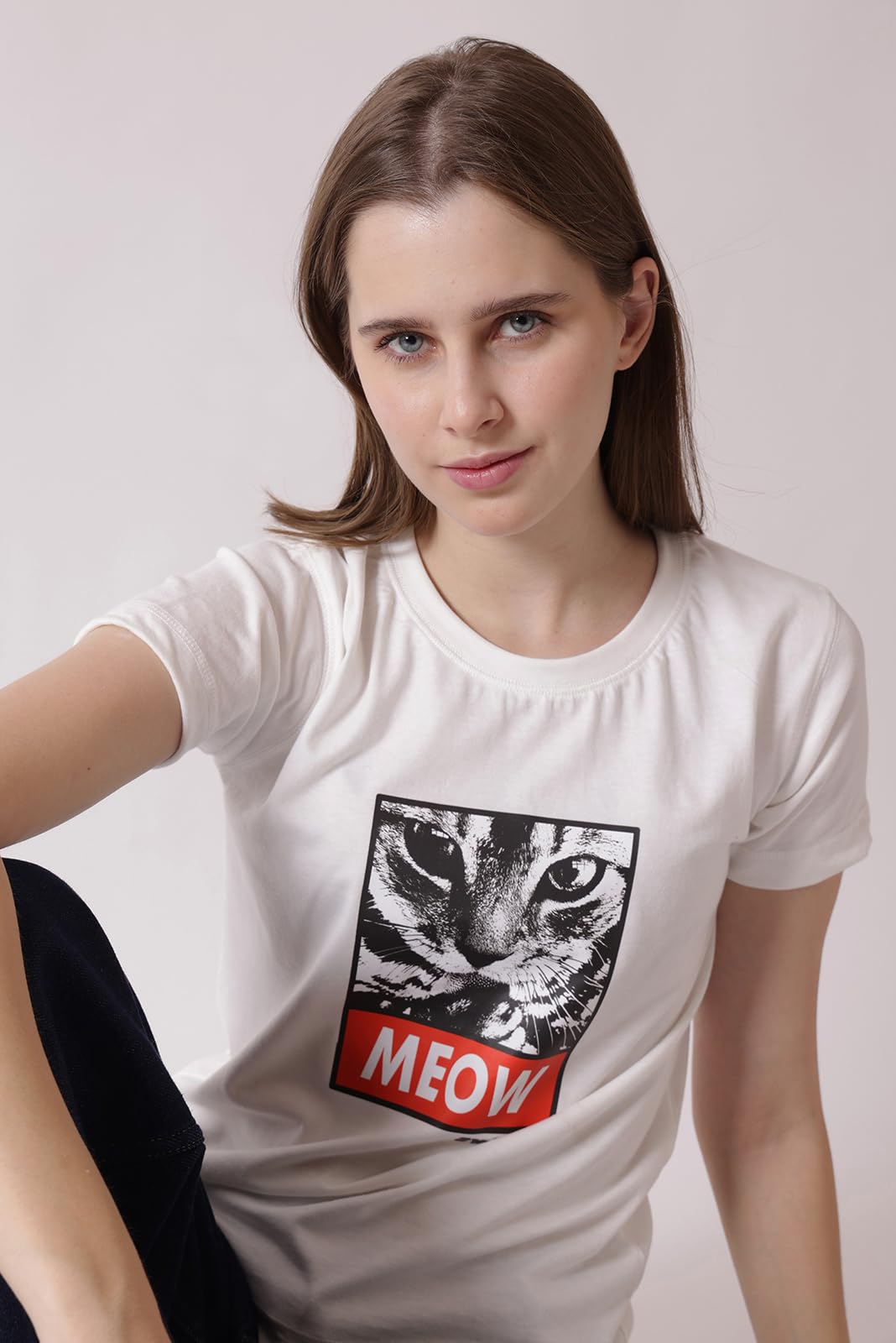 Starton Apparel Women's Regular Fit Round Neck T-Shirt for Women