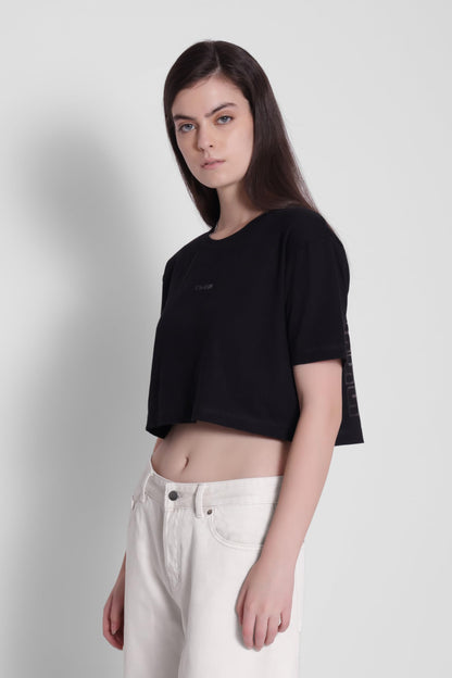 Starton Apparel Oversized Crop Top for Women | Oversized Cropped T-Shirts Printed T-Shirt