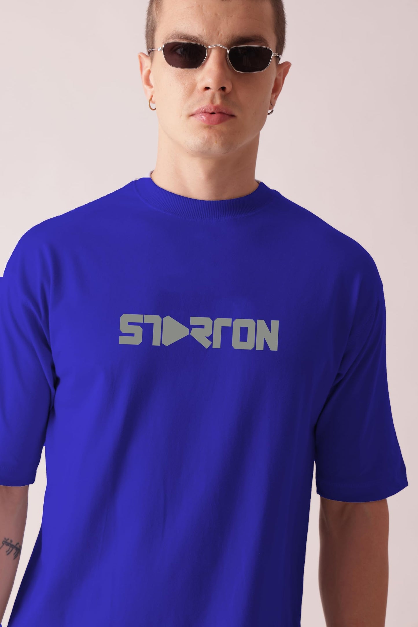 Starton Apparel Premium Unisex Oversized T-Shirt for Men Women 100% Cotton Drop Shoulder Car Graphic Front and Back Printed