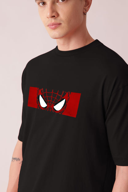 Starton Apparel Unisex 100% Cotton Superhero Graphic Printed Drop Shoulder Oversized Fit T-Shirt for Men and Women