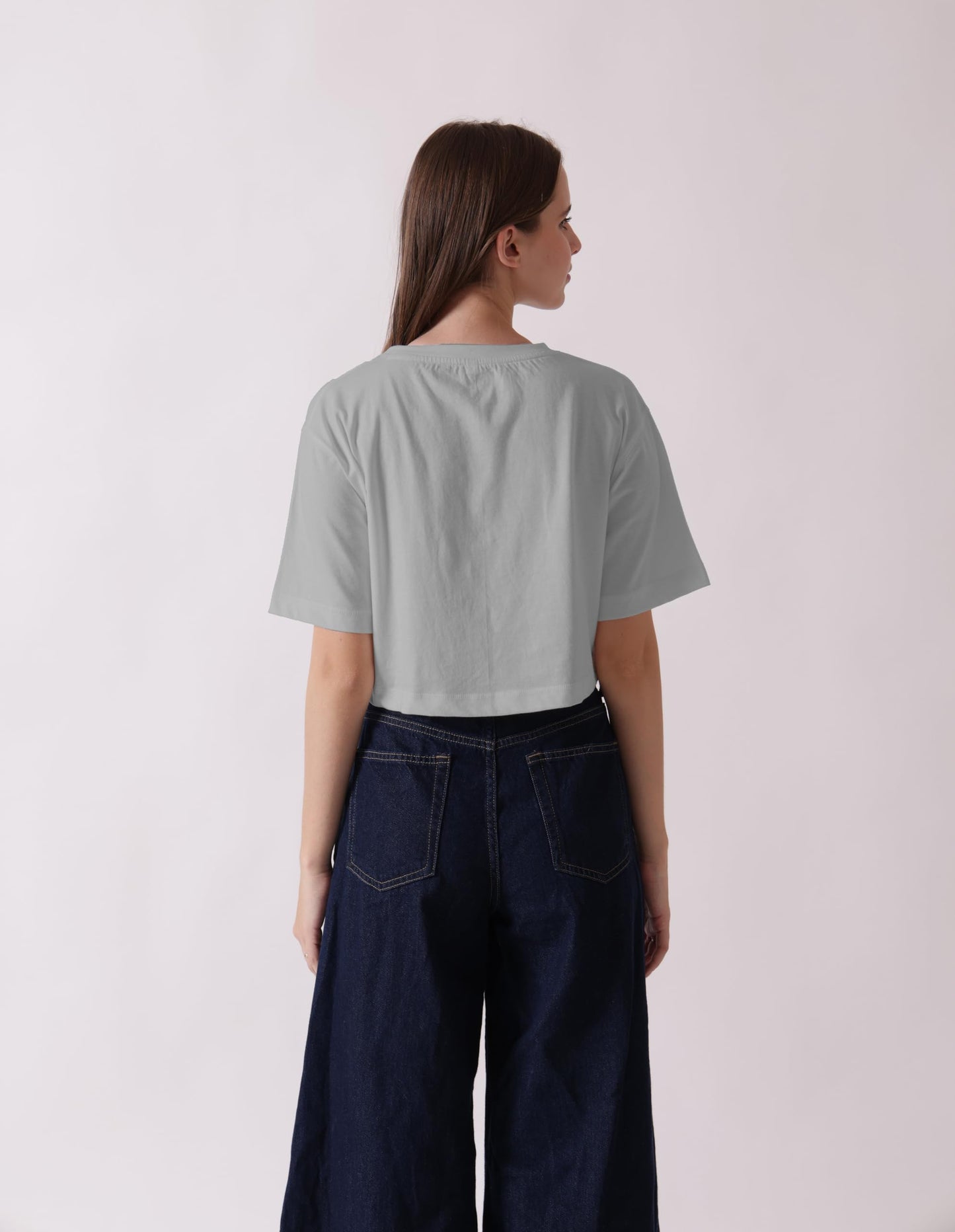 Starton Apparel Oversized Crop Top for Women | Oversized Cropped T-Shirts Printed T-Shirt