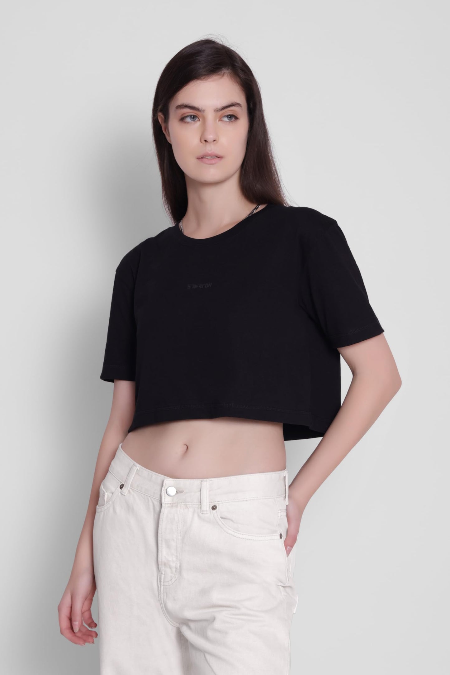 Starton Apparel Oversized Crop Top for Women | Oversized Cropped T-Shirts Printed T-Shirt