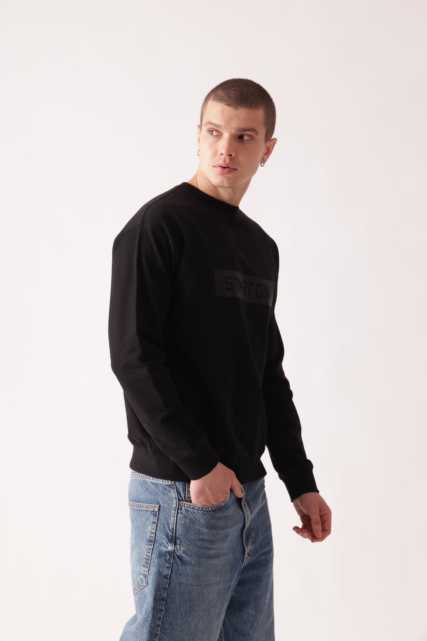 Starton Apparel Oversized Sweatshirt for Men 100% Cotton Terry 280GSM Heavy French Terry Sweatshirt Basic